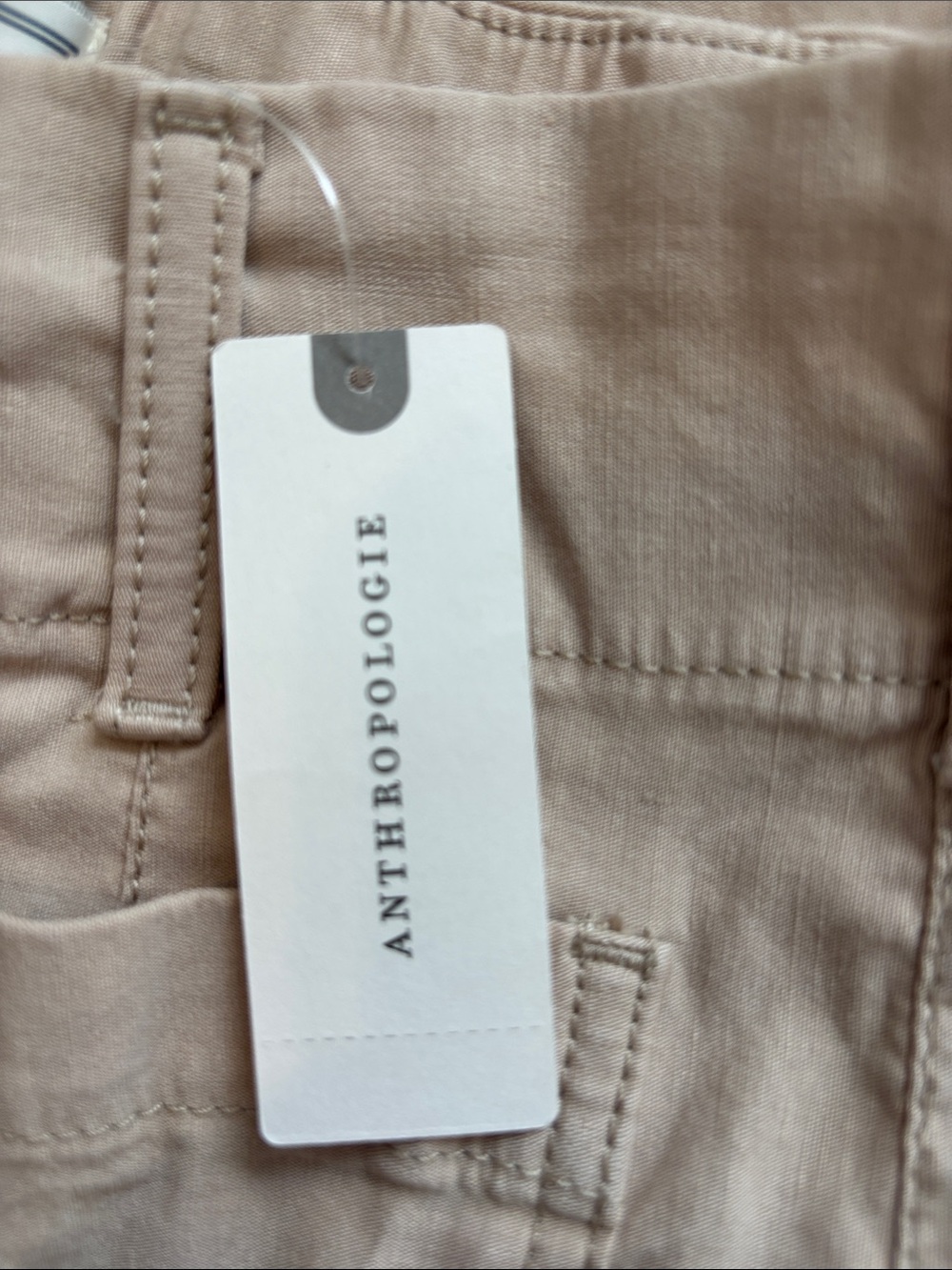 Maeve The Colette Magic Fabric Full Length Pants in Beige Size 26. NWT - Picture 9 of 12